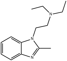 N,N-DIETHYL-2-(2-METHYL-1H-BENZIMIDAZOL-1-YL)ETHANAMINE Struktur