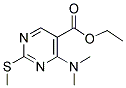 ETHYL 4-(DIMETHYLAMINO)-2-(METHYLSULFANYL)-5-PYRIMIDINECARBOXYLATE Struktur