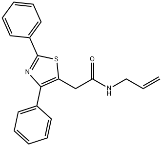 N-ALLYL-2-(2,4-DIPHENYL-1,3-THIAZOL-5-YL)ACETAMIDE Struktur