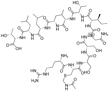 ARG-CYS(ACM)-SER-SER-ASN-ILE-THR-GLY-LEU-LEU-LEU-THR Struktur