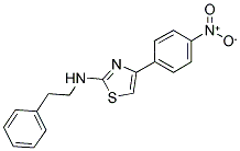 (4-(4-NITROPHENYL)(2,5-THIAZOLYL))(2-PHENYLETHYL)AMINE Struktur