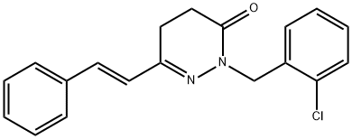 2-(2-CHLOROBENZYL)-6-STYRYL-4,5-DIHYDRO-3(2H)-PYRIDAZINONE Struktur