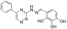 2,3,4-TRIHYDROXYBENZALDEHYDE (5-PHENYL-1,2,4-TRIAZIN-3-YL)HYDRAZONE Struktur