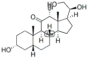 5-BETA-PREGNAN-12-ALPHA-BROMO-3-ALPHA, 20-BETA, 2L-TRIOL-11-ONE Struktur