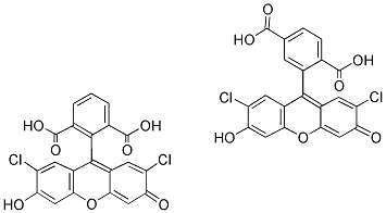 5-(AND-6)-CARBOXY-2',7'-DICHLOROFLUORESCEIN Struktur