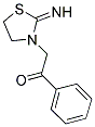 2-(2-IMINO-1,3-THIAZOLIDIN-3-YL)-1-PHENYLETHANONE Struktur