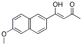 4-(6'-METHOXY-2-NAPHTHYL)-4-HYDROXY-BUT-3-EN-2-ONE Struktur