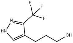 3-(3-TRIFLUOROMETHYL-1H-PYRAZOL-4-YL)-PROPAN-1-OL Struktur