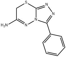 3-PHENYL-7H-[1,2,4]TRIAZOLO[3,4-B][1,3,4]THIADIAZIN-6-AMINE Struktur