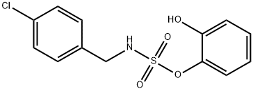 N-(4-CHLOROBENZYL)2-HYDROXYPHENYLSULFAMATE Struktur