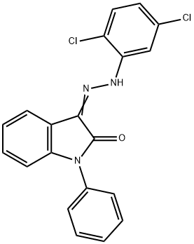 1-PHENYL-1H-INDOLE-2,3-DIONE 3-[N-(2,5-DICHLOROPHENYL)HYDRAZONE] Struktur