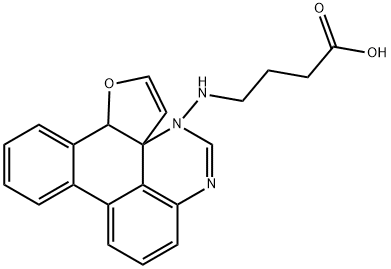 4-(BENZO[4,5]FURO[3,2-D]PYRIMIDIN-4-YLAMINO)-BUTYRIC ACID Struktur