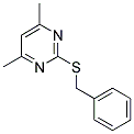 2-BENZYLSULFANYL-4,6-DIMETHYL-PYRIMIDINE Struktur