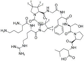 KALLIDIN (DES-ARG-10, LEU-9), [3,4-PROLYL-3,4-3H(N)]- Struktur