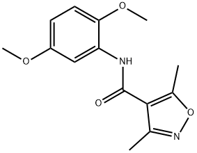 N-(2,5-DIMETHOXYPHENYL)-3,5-DIMETHYL-4-ISOXAZOLECARBOXAMIDE Struktur