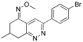 AZA(3-(4-BROMOPHENYL)-7-METHYL(6,7,8-TRIHYDROCINNOLIN-5-YLIDENE))METHOXYMETHANE Struktur