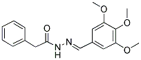 2-PHENYL-N'-[(E)-(3,4,5-TRIMETHOXYPHENYL)METHYLIDENE]ACETOHYDRAZIDE Struktur