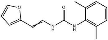 N-(2,6-DIMETHYLPHENYL)-N'-[2-(2-FURYL)VINYL]UREA Struktur