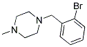 1-[(2-BROMOPHENYL)METHYL]-4-METHYLPIPERAZINE Struktur