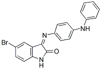 3-((4-(PHENYLAMINO)PHENYL)IMINO)-5-BROMOINDOLIN-2-ONE Struktur