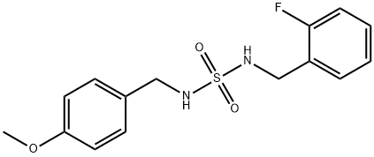 N-(2-FLUOROBENZYL)-N'-(4-METHOXYBENZYL)SULFAMIDE Struktur