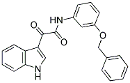 2-INDOL-3-YL-2-OXO-N-(3-(BENZYLOXY)PHENYL)ETHANAMIDE Struktur