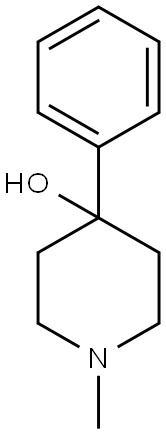 1-METHYL-4-PHENYL-PIPERIDIN-4-OL Struktur