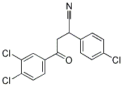 2-(4-CHLOROPHENYL)-4-(3,4-DICHLOROPHENYL)-4-OXOBUTANENITRILE Struktur