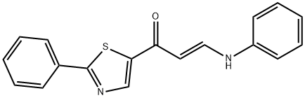 3-ANILINO-1-(2-PHENYL-1,3-THIAZOL-5-YL)-2-PROPEN-1-ONE Struktur