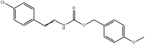 4-METHOXYBENZYL N-(4-CHLOROSTYRYL)CARBAMATE Struktur