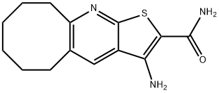 3-AMINO-5,6,7,8,9,10-HEXAHYDROCYCLOOCTA[B]THIENO[3,2-E]PYRIDINE-2-CARBOXAMIDE Struktur