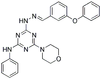 (E)-4-MORPHOLINO-6-(2-(3-PHENOXYBENZYLIDENE)HYDRAZINYL)-N-PHENYL-1,3,5-TRIAZIN-2-AMINE