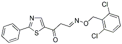 3-OXO-3-(2-PHENYL-1,3-THIAZOL-5-YL)PROPANAL O-(2,6-DICHLOROBENZYL)OXIME Struktur