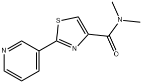 N,N-DIMETHYL-2-(3-PYRIDINYL)-1,3-THIAZOLE-4-CARBOXAMIDE Struktur