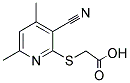 (3-CYANO-4,6-DIMETHYL-PYRIDIN-2-YLSULFANYL)-ACETIC ACID Struktur