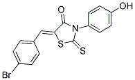 (5Z)-5-(4-BROMOBENZYLIDENE)-3-(4-HYDROXYPHENYL)-2-THIOXO-1,3-THIAZOLIDIN-4-ONE Struktur