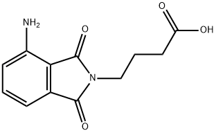 4-(4-AMINO-1,3-DIOXO-1,3-DIHYDRO-ISOINDOL-2-YL)-BUTYRIC ACID Struktur