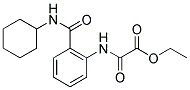 ETHYL 2-(2-[(CYCLOHEXYLAMINO)CARBONYL]ANILINO)-2-OXOACETATE Struktur