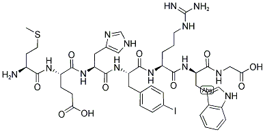 (P-IODO-PHE7)-ACTH (4-10) Struktur