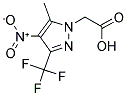 (5-METHYL-4-NITRO-3-TRIFLUOROMETHYL-PYRAZOL-1-YL)-ACETIC ACID Struktur