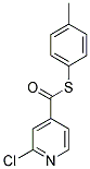 4-METHYLPHENYL 2-CHLOROPYRIDINE-4-CARBOTHIOATE Struktur