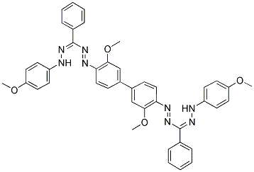 P-ANISYL BLUE TETRAZOLIUM DIFORMAZAN Struktur