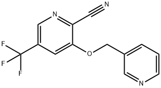 3-(3-PYRIDINYLMETHOXY)-5-(TRIFLUOROMETHYL)-2-PYRIDINECARBONITRILE Struktur