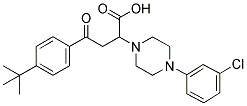 4-[4-(TERT-BUTYL)PHENYL]-2-[4-(3-CHLOROPHENYL)PIPERAZINO]-4-OXOBUTANOIC ACID Struktur