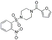 2-FURYL 4-((2-NITROPHENYL)SULFONYL)PIPERAZINYL KETONE Struktur