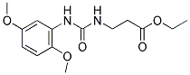 ETHYL 3-((N-(2,5-DIMETHOXYPHENYL)CARBAMOYL)AMINO)PROPANOATE Struktur