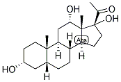 5-BETA-PREGNAN-3-ALPHA, 12-ALPHA, 17-TRIOL-20-ONE Struktur