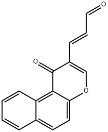 3-(1-OXO-1H-BENZO[F]CHROMEN-2-YL)ACRYLALDEHYDE Struktur