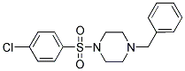 4-CHLORO-1-((4-BENZYLPIPERAZINYL)SULFONYL)BENZENE Struktur