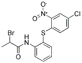 N1-(2-[(4-CHLORO-2-NITROPHENYL)THIO]PHENYL)-2-BROMOPROPANAMIDE Struktur